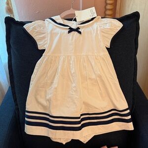 Rachel Riley Navy and Cream Sailor Dress